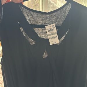 NWT INC black sleeveless blouse